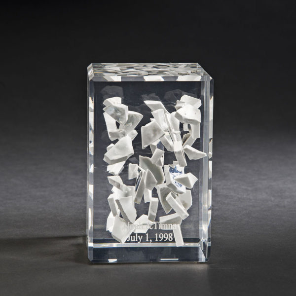 Rectangular Wedding Glass Lucite Cube
