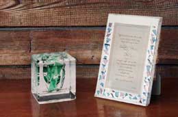 Lucite Centerpiece or Mantle Gift